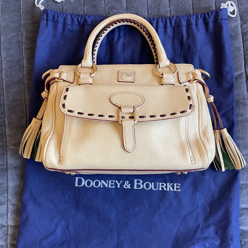 Dooney & Bourke Butter Yellow Leather Satchel